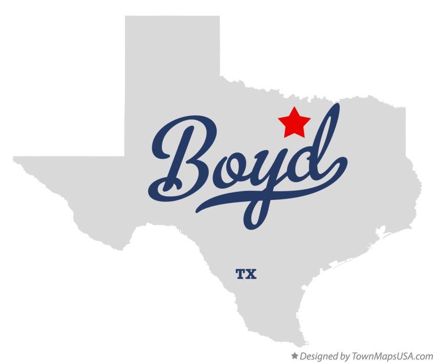 Map of Boyd Texas TX