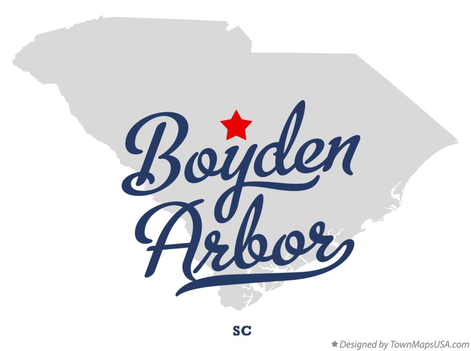 Map of Boyden Arbor South Carolina SC