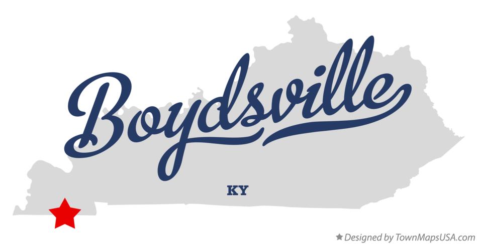 Map of Boydsville Kentucky KY