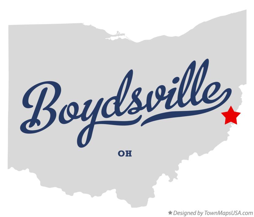 Map of Boydsville Ohio OH