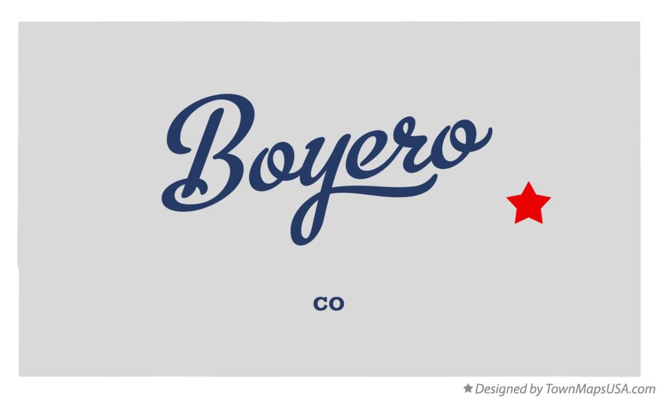 Map of Boyero Colorado CO
