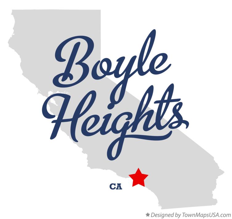 Map of Boyle Heights California CA