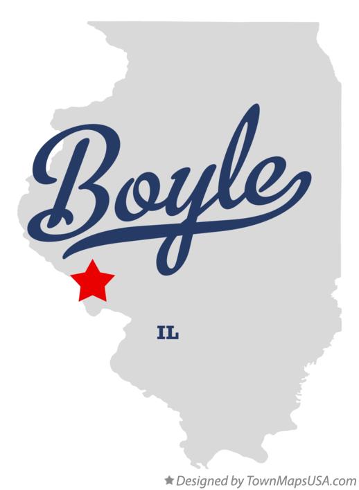 Map of Boyle Illinois IL