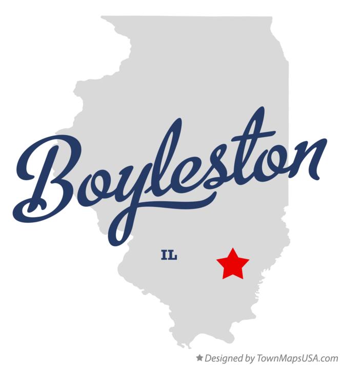 Map of Boyleston Illinois IL