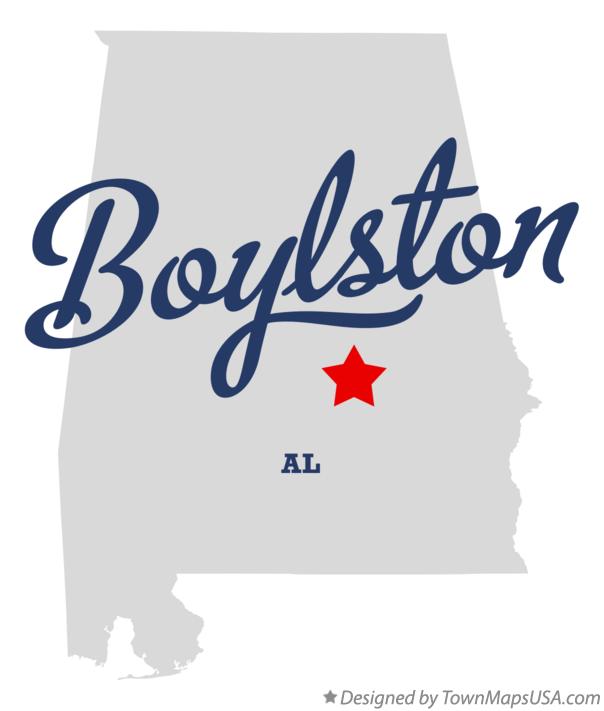 Map of Boylston Alabama AL