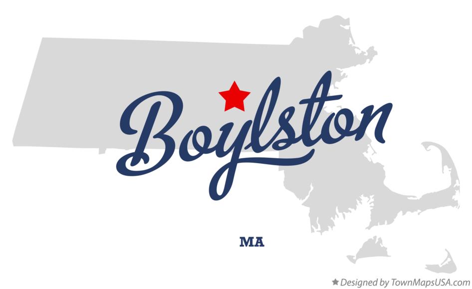 Map of Boylston Massachusetts MA