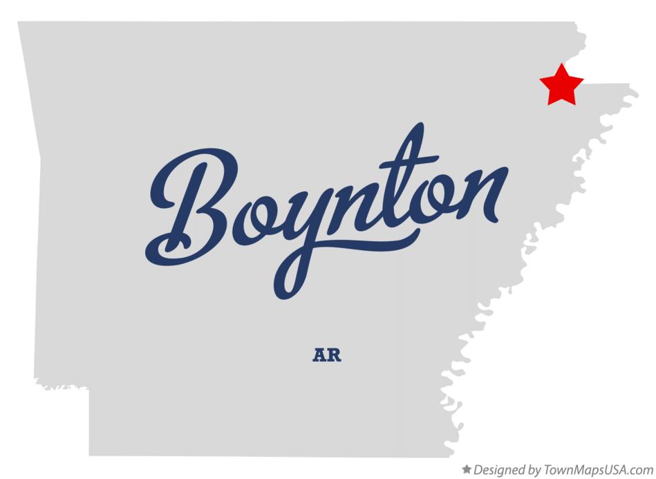 Map of Boynton Arkansas AR