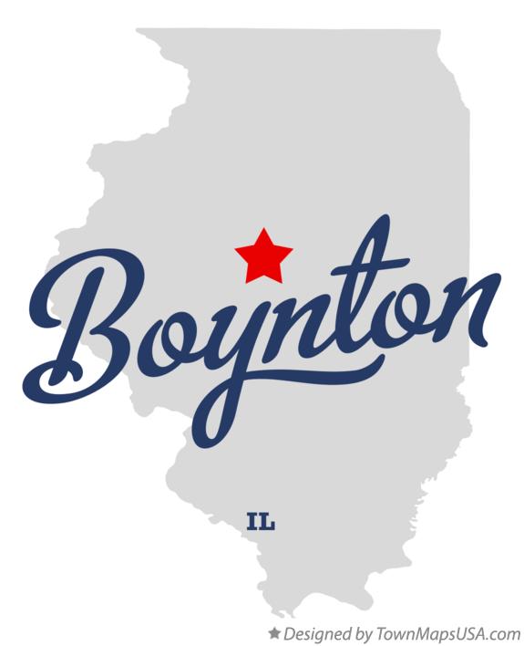 Map of Boynton Illinois IL