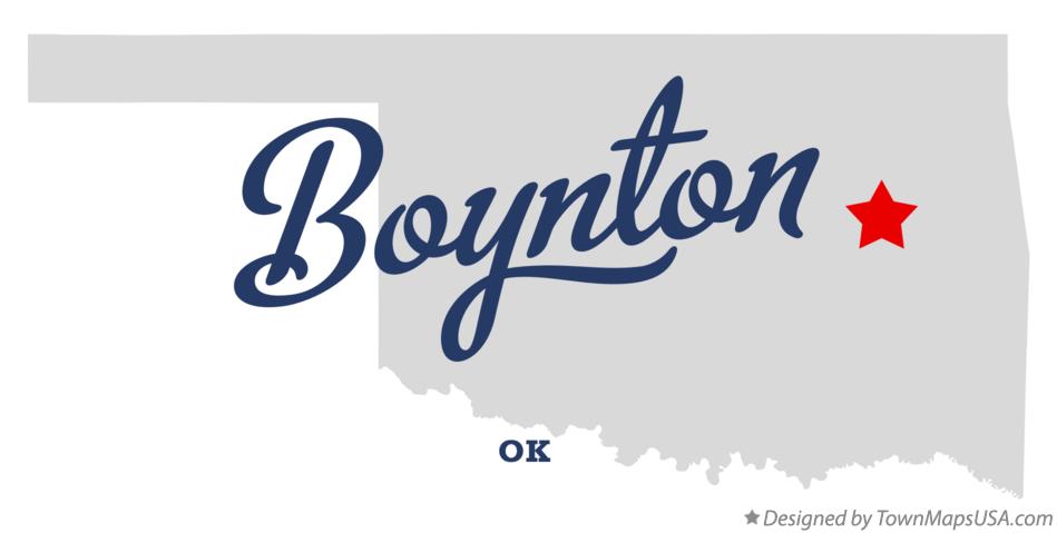 Map of Boynton Oklahoma OK
