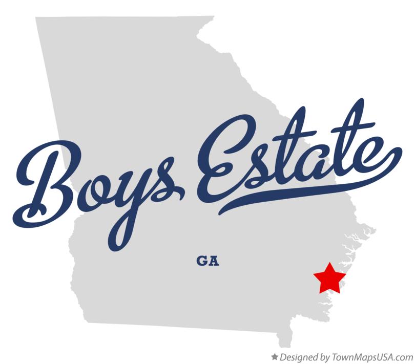 Map of Boys Estate Georgia GA
