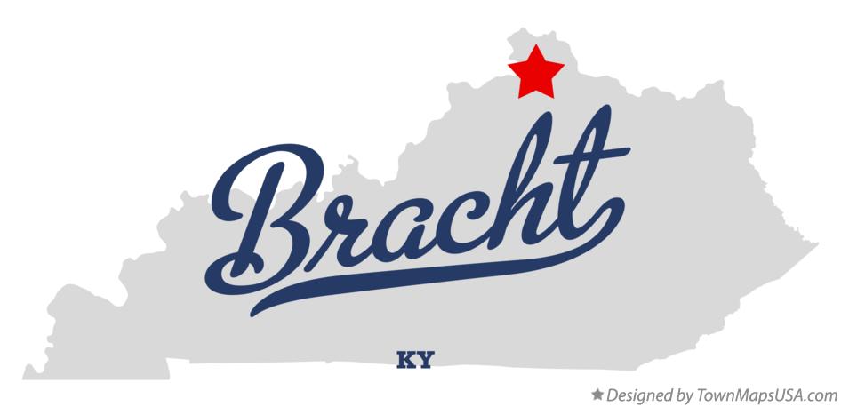Map of Bracht Kentucky KY