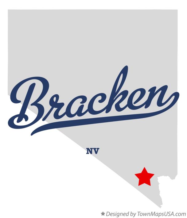 Map of Bracken Nevada NV