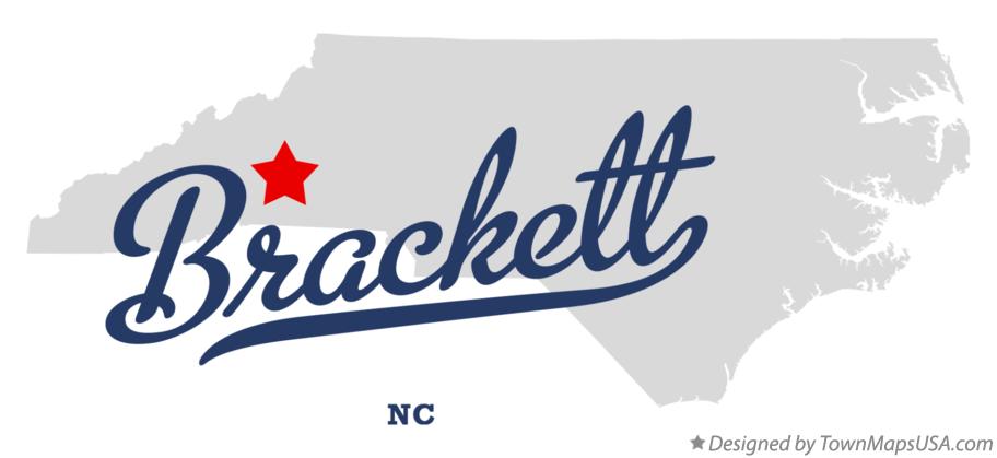Map of Brackett North Carolina NC