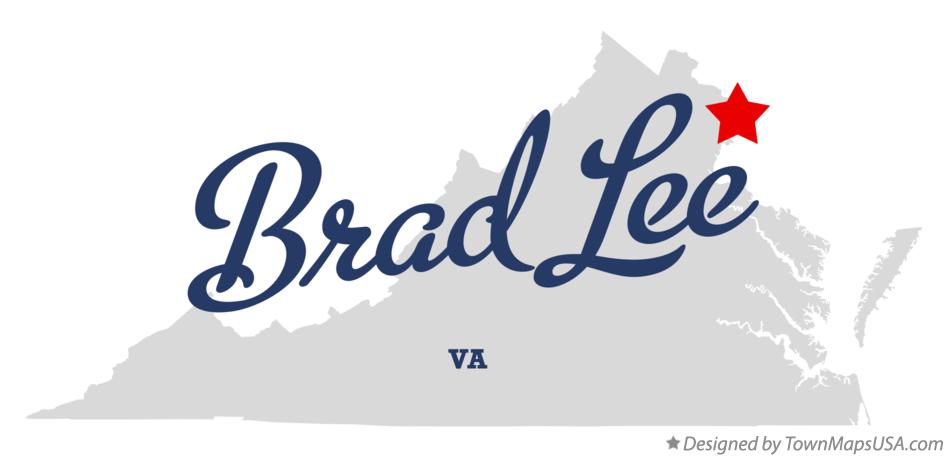 Map of Brad Lee Virginia VA