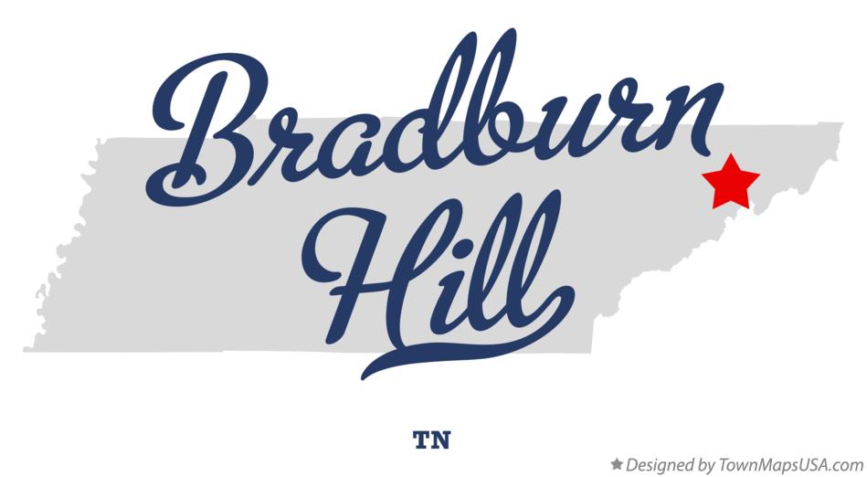 Map of Bradburn Hill Tennessee TN