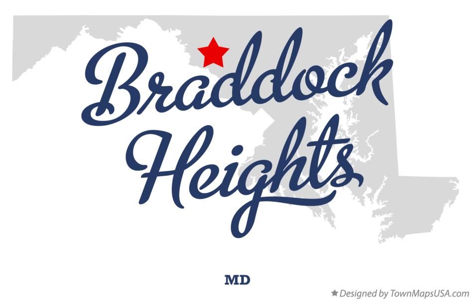Map of Braddock Heights Maryland MD
