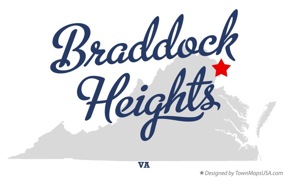 Map of Braddock Heights Virginia VA