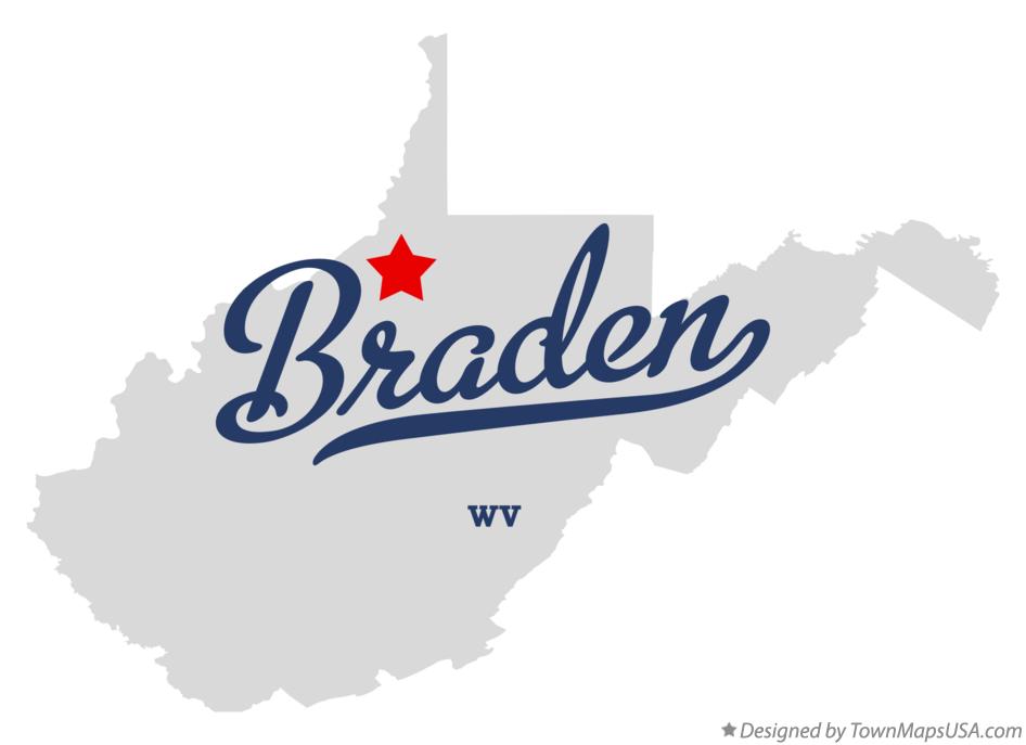 Map of Braden West Virginia WV