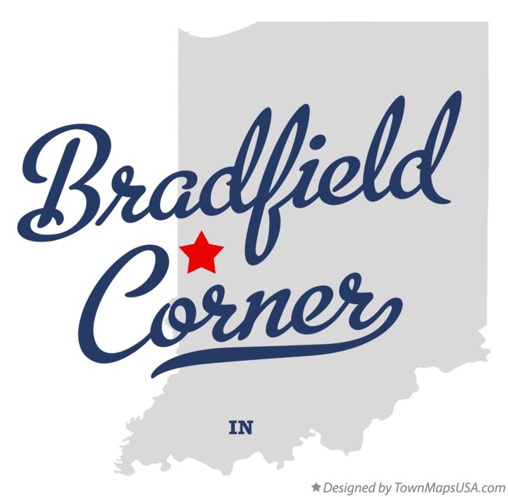 Map of Bradfield Corner Indiana IN