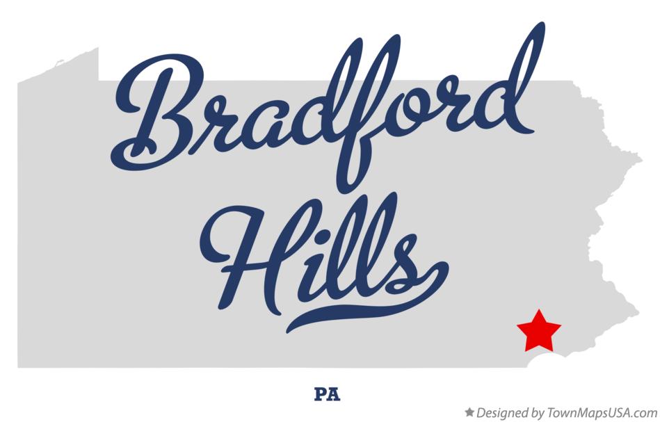 Map of Bradford Hills Pennsylvania PA
