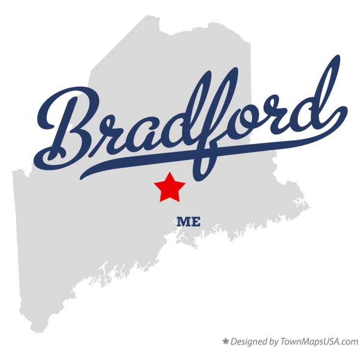 Map of Bradford Maine ME
