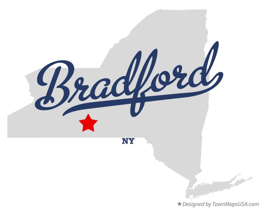 Map of Bradford New York NY