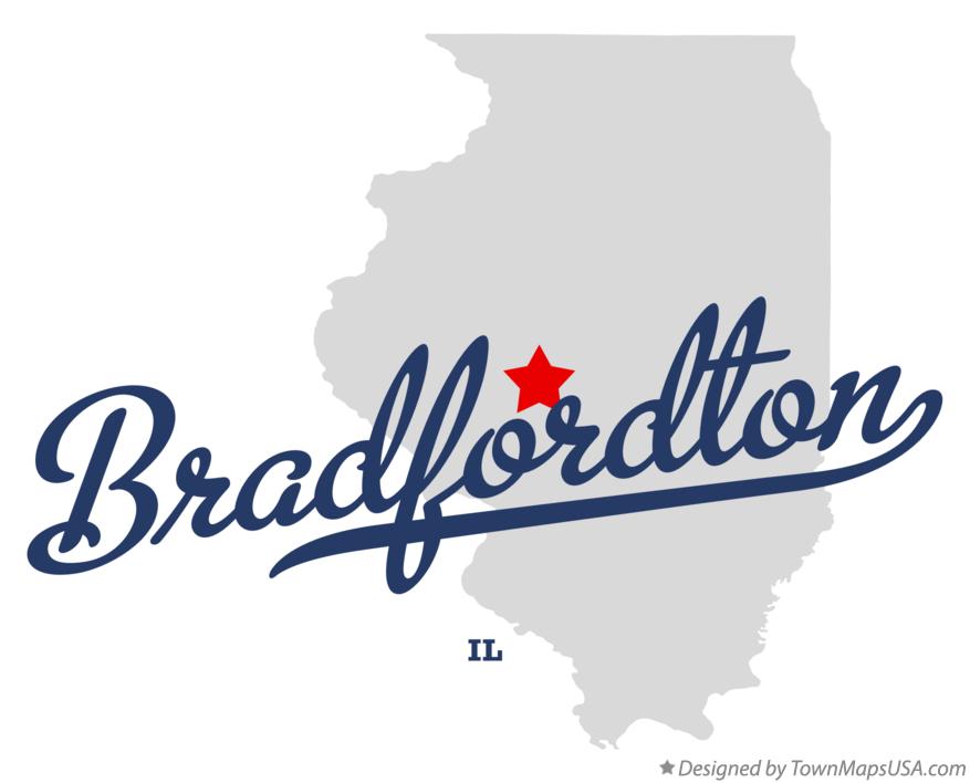 Map of Bradfordton Illinois IL