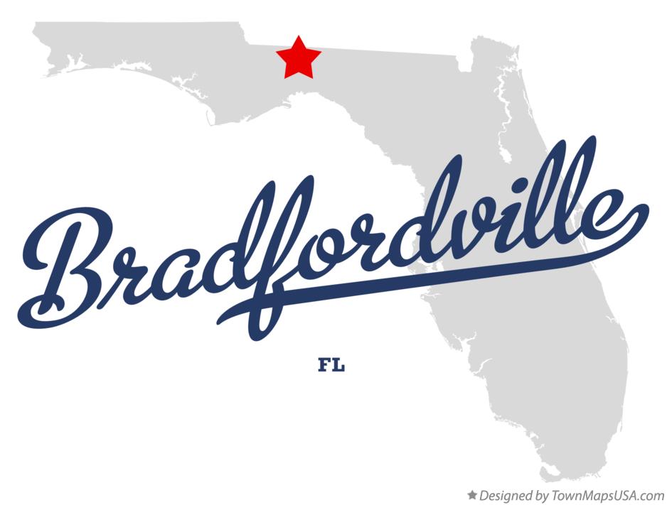 Map of Bradfordville Florida FL