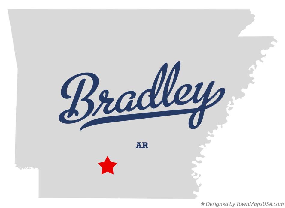 Map of Bradley Arkansas AR