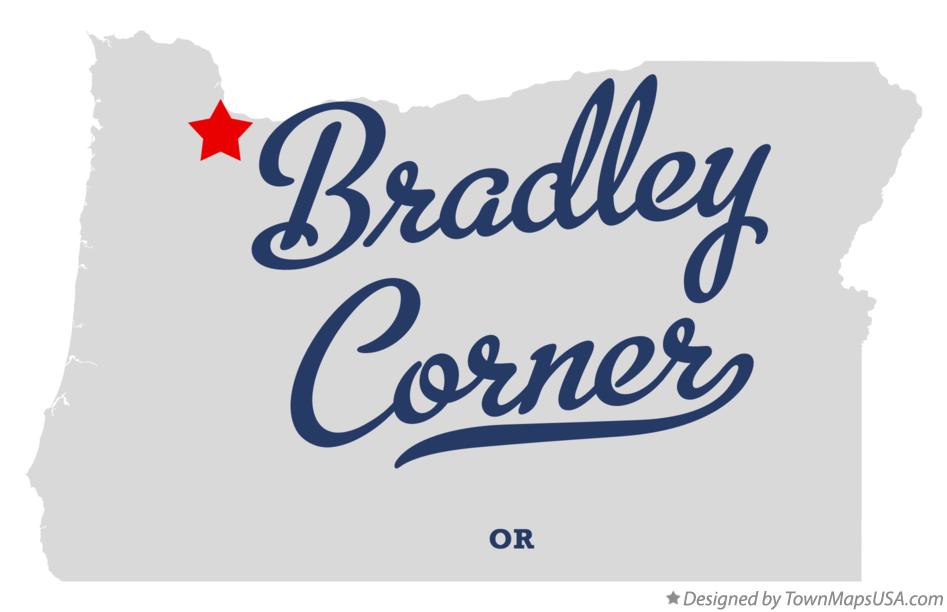 Map of Bradley Corner Oregon OR