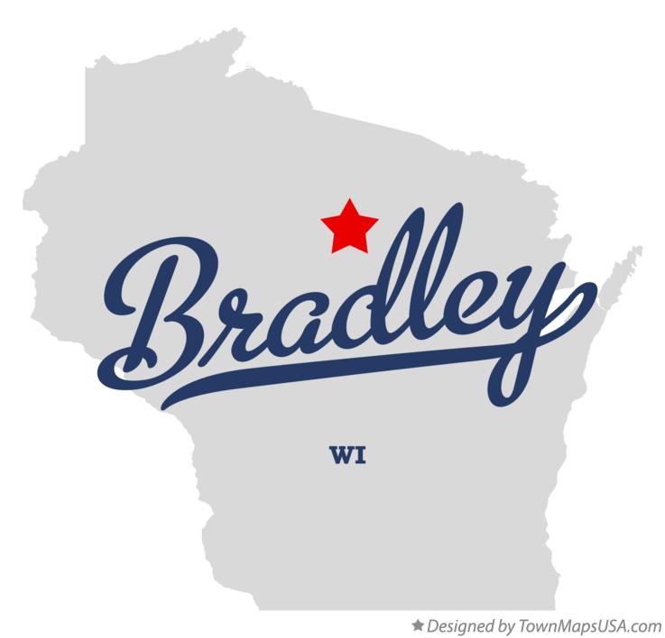 Map of Bradley Wisconsin WI