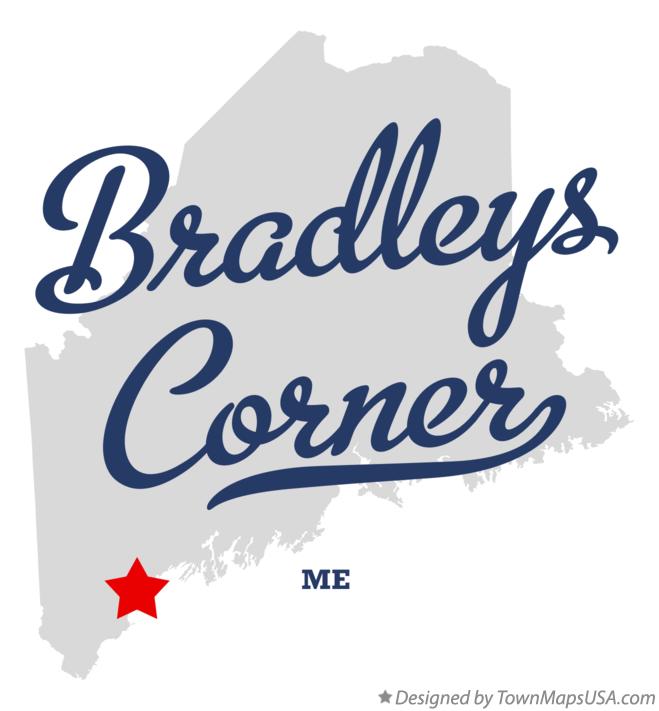 Map of Bradleys Corner Maine ME