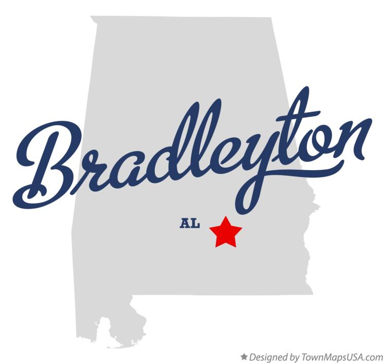 Map of Bradleyton Alabama AL