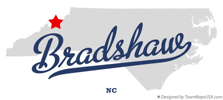 Map of Bradshaw North Carolina NC