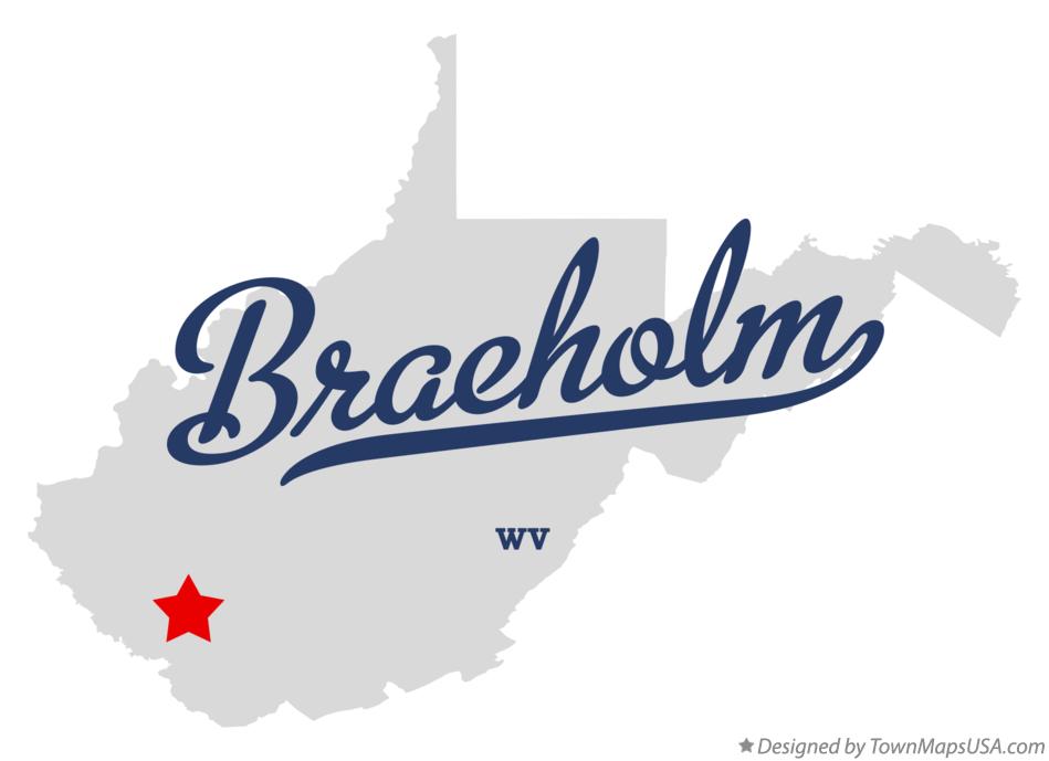 Map of Braeholm West Virginia WV