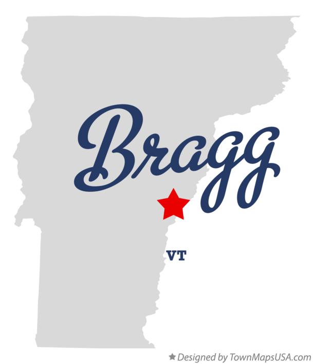 Map of Bragg Vermont VT