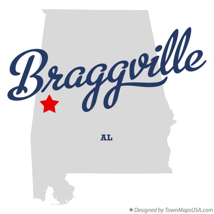 Map of Braggville Alabama AL