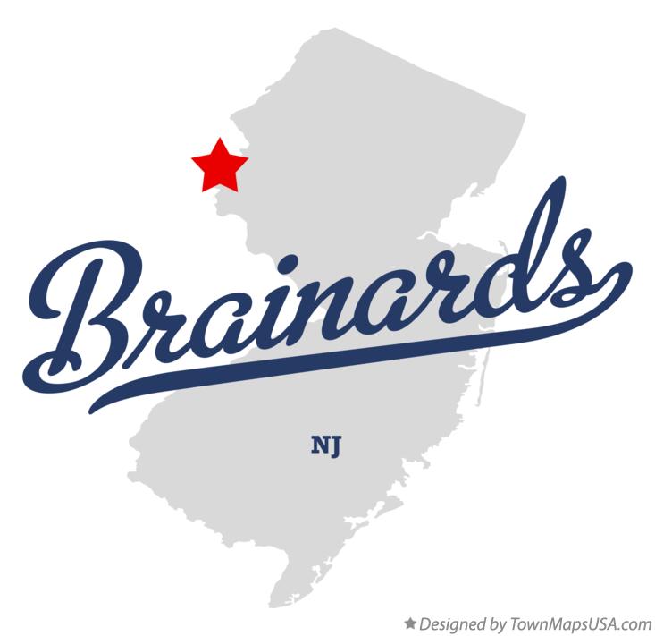 Map of Brainards New Jersey NJ