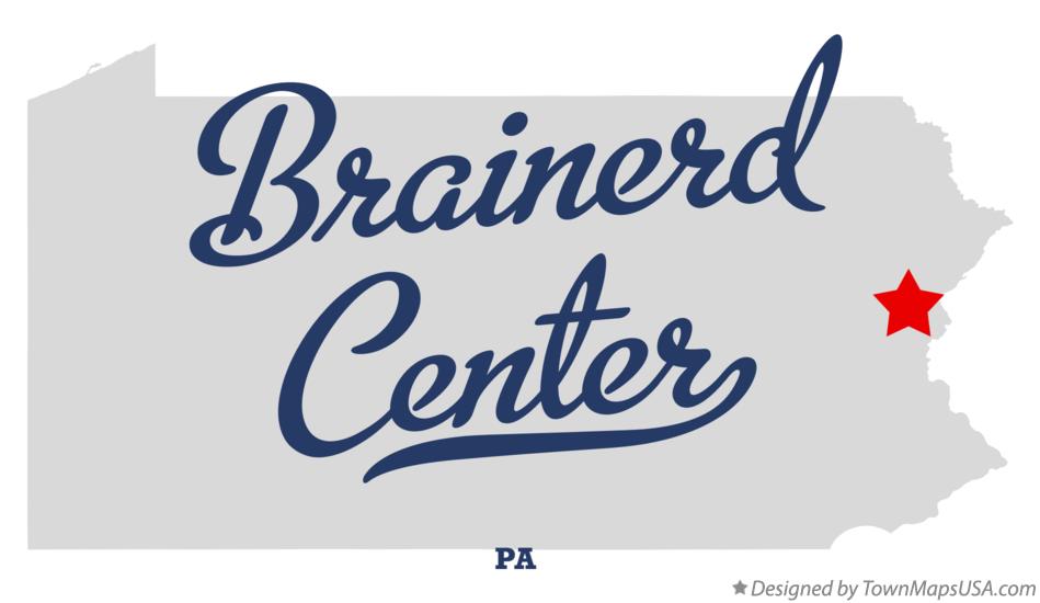 Map of Brainerd Center Pennsylvania PA