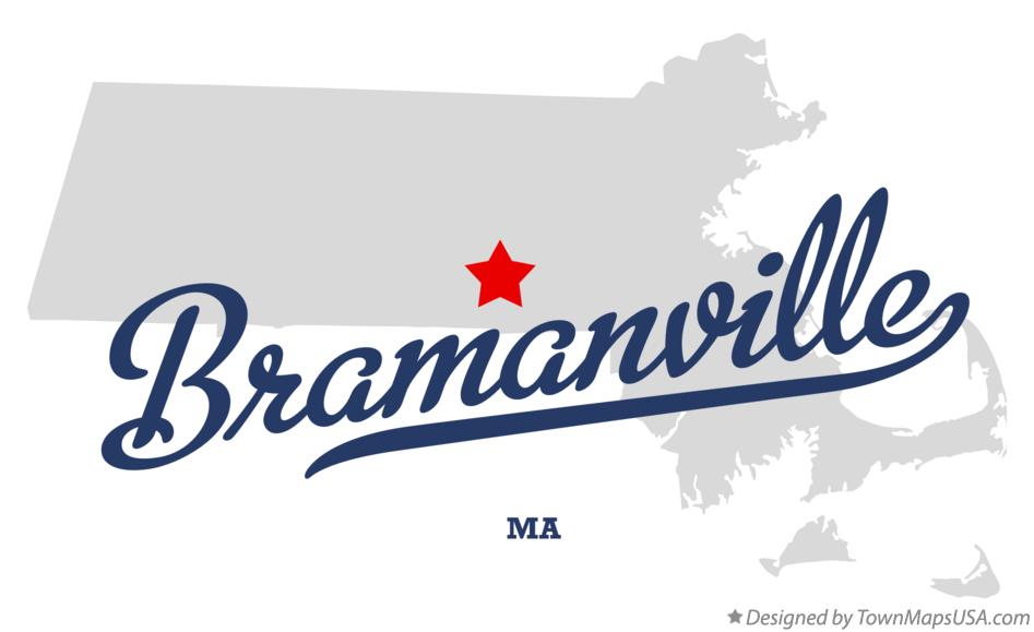 Map of Bramanville Massachusetts MA
