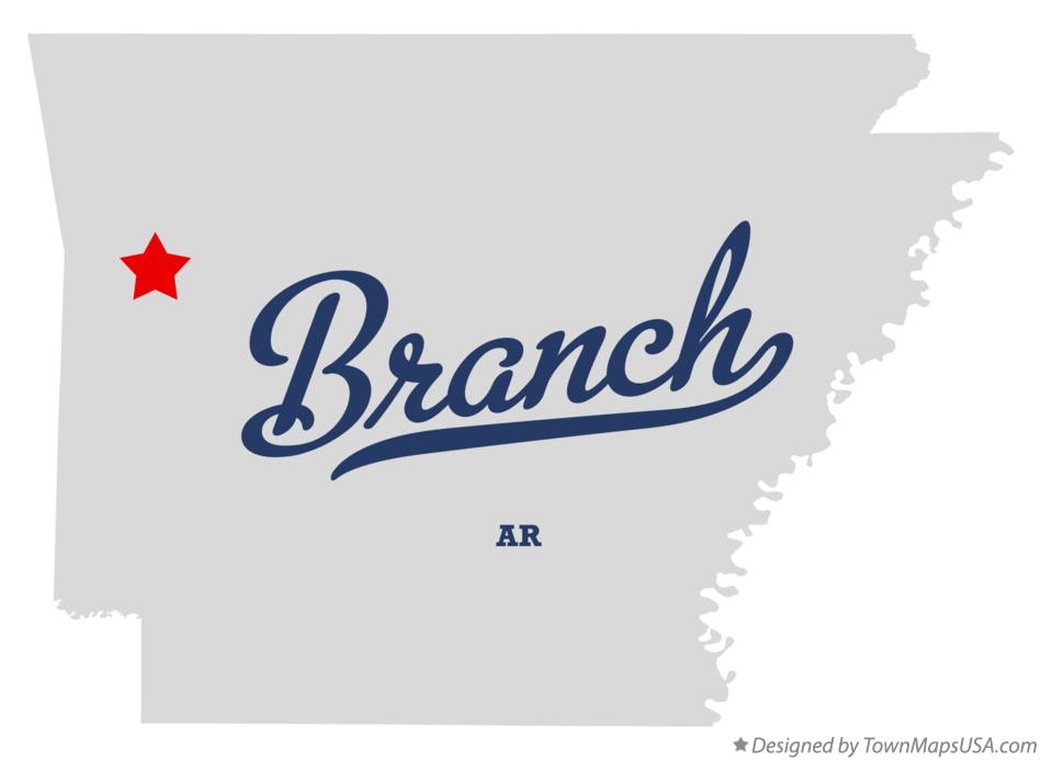 Map of Branch Arkansas AR