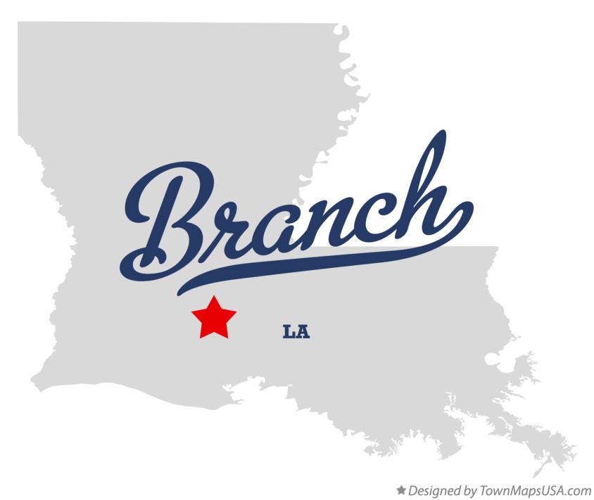 Map of Branch Louisiana LA