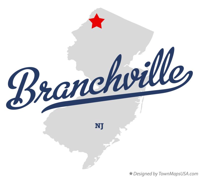 Map of Branchville New Jersey NJ