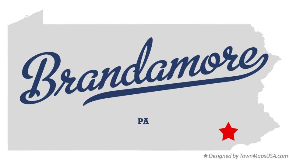 Map of Brandamore Pennsylvania PA
