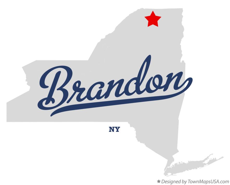 Map of Brandon New York NY