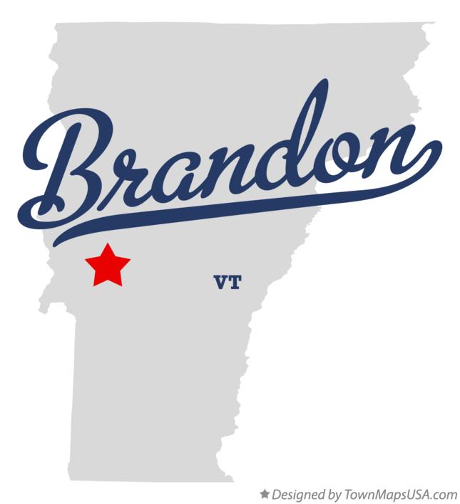 Map of Brandon Vermont VT
