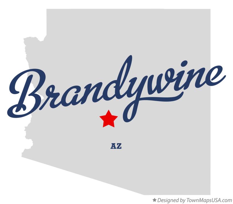 Map of Brandywine Arizona AZ