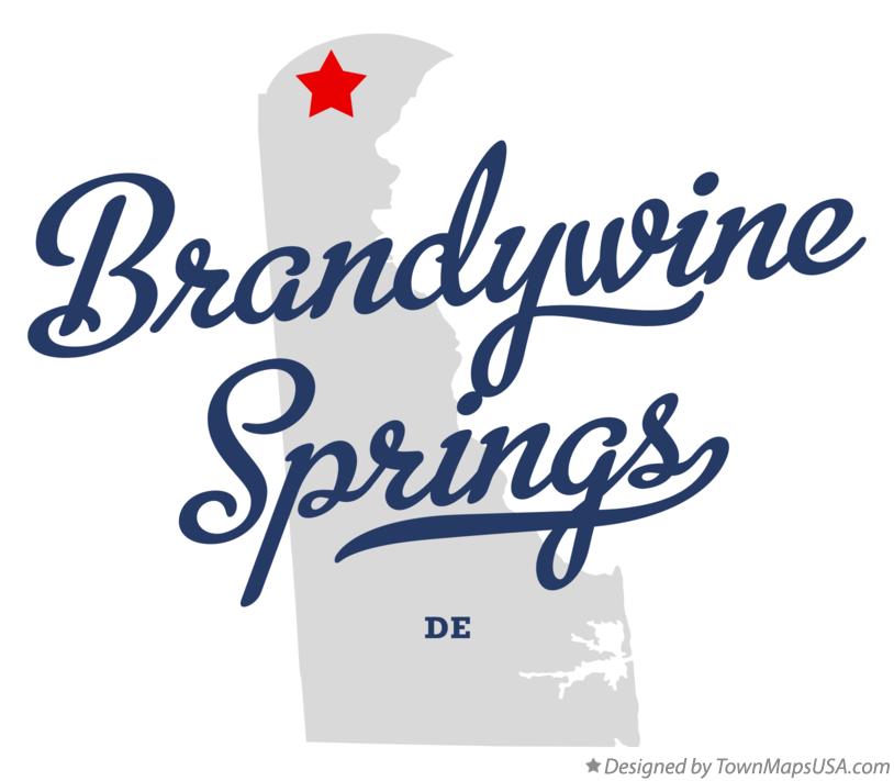 Map of Brandywine Springs Delaware DE