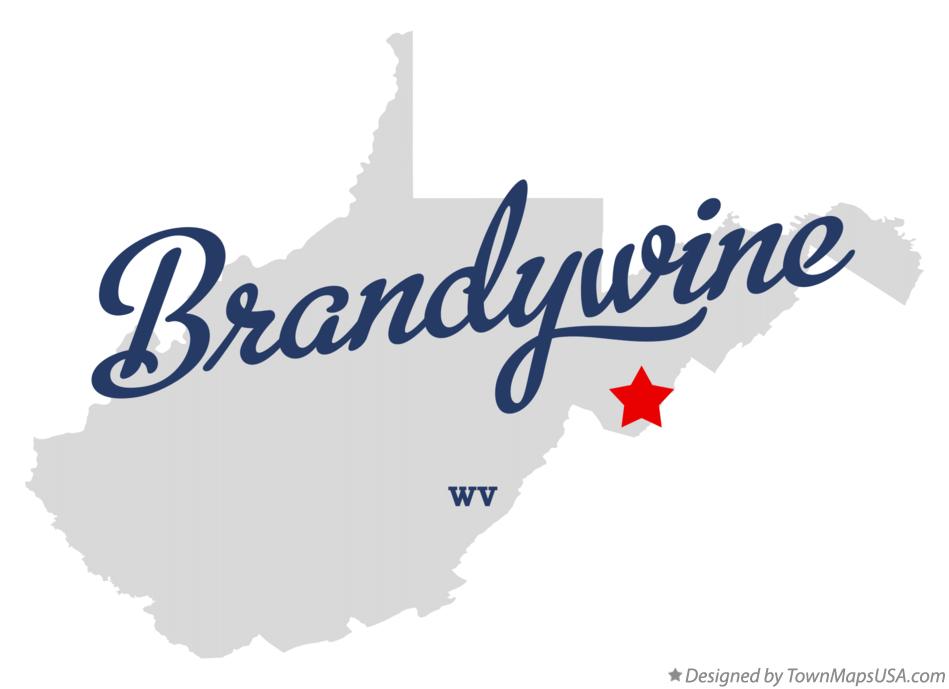 Map of Brandywine West Virginia WV