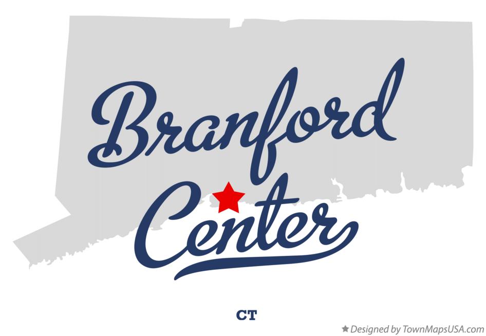 Map of Branford Center Connecticut CT